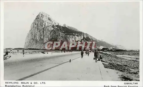 Moderne Karte Gibraltar The Rock From Spanish