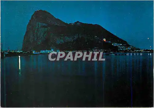 Cartes postales moderne Le Rocher de Gibraltar Vue Nocturne