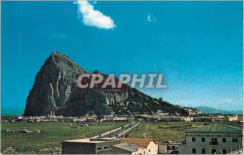 Cartes postales moderne North View of Rock of Gibraltar From spanish Frontier Town