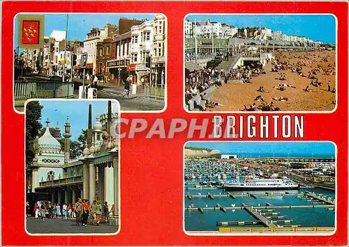 Moderne Karte Greetings From Brighton Sussex
