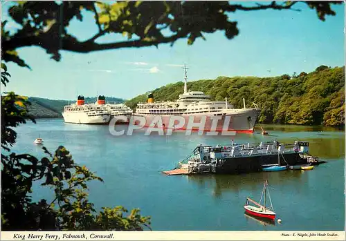 Cartes postales moderne King Harry Ferry Falmouth Cornwall Bateaux