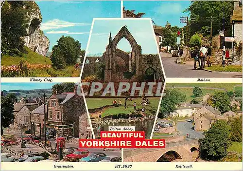 Cartes postales moderne Beautiful Yorkshire Dales Kinsey Crag Malham Bolton Abbey Grassington Kettlewell