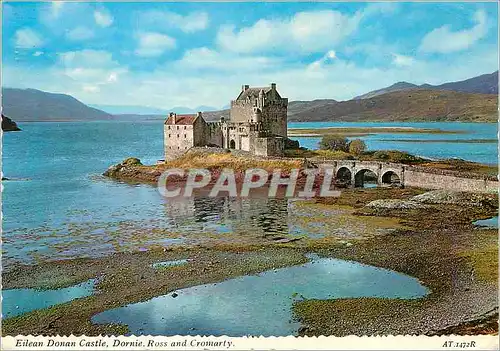 Moderne Karte Eilean Donan Castle Dornie Ross and Cromarly