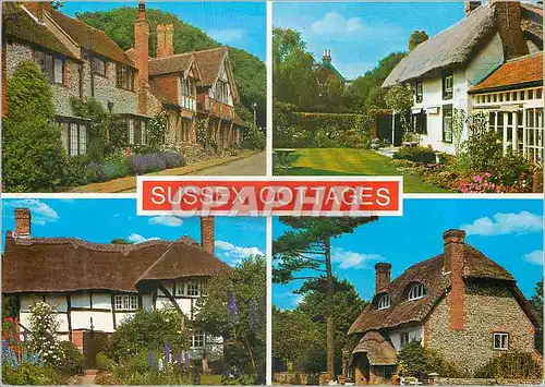 Cartes postales moderne Sussex Cottages Rustington Felpham Rottingdean Lancing