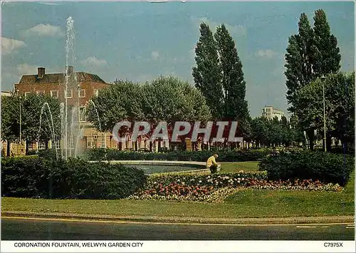 Moderne Karte Coronation Fountain Welwyn Garden City