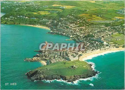 Moderne Karte ST Ives The World Famous Resort of ST Ives is Renowned for its Beaches