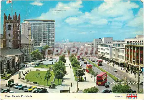 Cartes postales moderne Royal Parade Plymouth Autobus