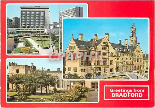 Cartes postales moderne Greeting from Bradford Prince's Way Bolling Hall