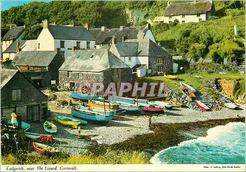 Moderne Karte Cadgwith Near The Lizard Cornwall