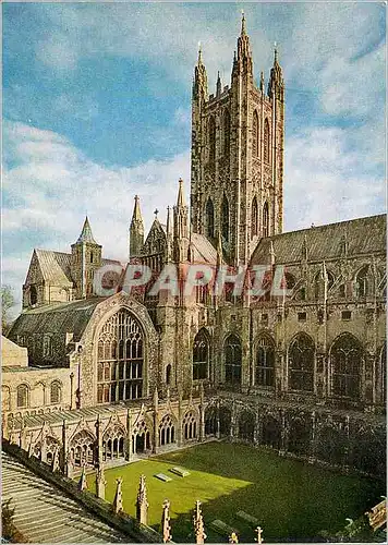 Cartes postales moderne Canterbury Cathedral from the North West Corner of the cloister Garth
