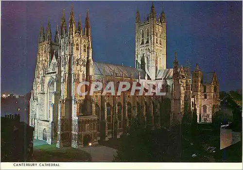 Moderne Karte Canterbury Cathedral From the South West