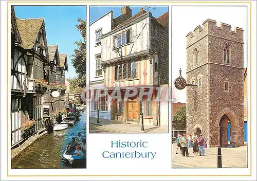 Cartes postales moderne Canterbury Kent the Weavers Old House in Palace Street St George's Tower