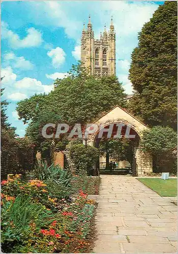 Moderne Karte Bell Harry Tower From War Memorial Garden Canterbury