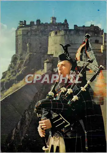 Moderne Karte Edinburgh Castle Ministry of Public Building and Works Folklore Pipe