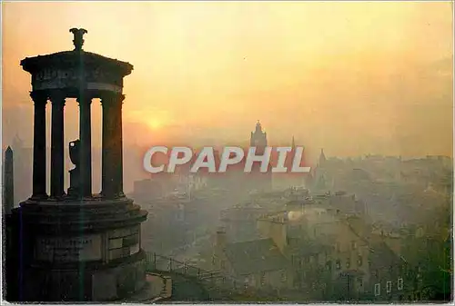 Cartes postales moderne Sunset Over Edinburgh From Calton Hill