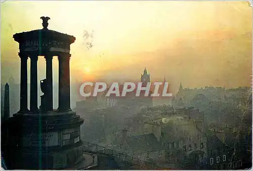 Cartes postales moderne Sunset Over Edinburgh from Calton Hill