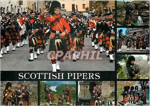 Cartes postales moderne Scottish Pipers Folklore