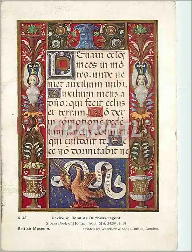 Cartes postales moderne Device of Bona as Duchess Regent British Museum