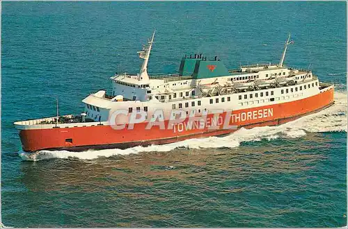 Moderne Karte A Super Class Viking Car Ferry of the Townsend Thoresen Fleet Felixstowe Zeebrugge Bateau