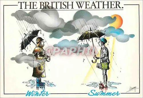 Cartes postales moderne The British Weather Winter Summer London