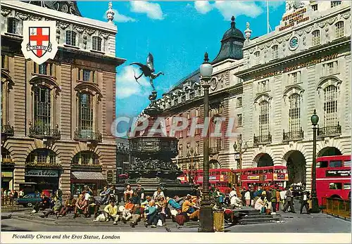 Moderne Karte Picadilly Circus and the Eros Statue London