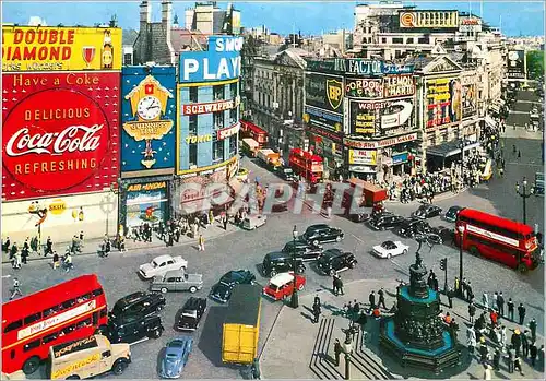 Moderne Karte Piccadilly Circus London Coca Cola Coca-Cola BP