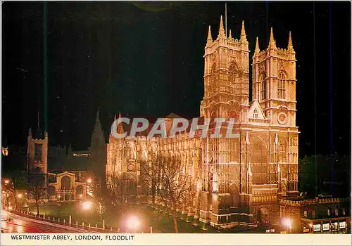 Moderne Karte Westminster Abbey London Floodlit