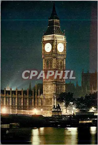 Cartes postales moderne London by Night Houses of Parliament