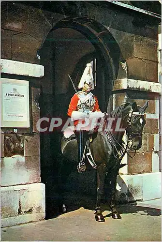 Moderne Karte London Mounted sentry Horse Guards Whitehall Cheval Militaria