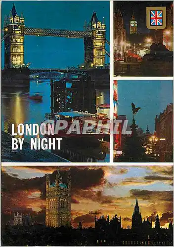 Moderne Karte London By Night