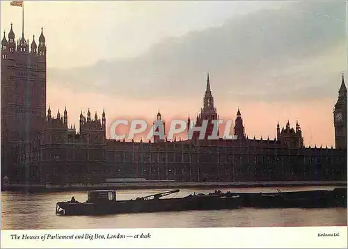 Cartes postales moderne The Houses of Parliament and Big Ben London at Dusk