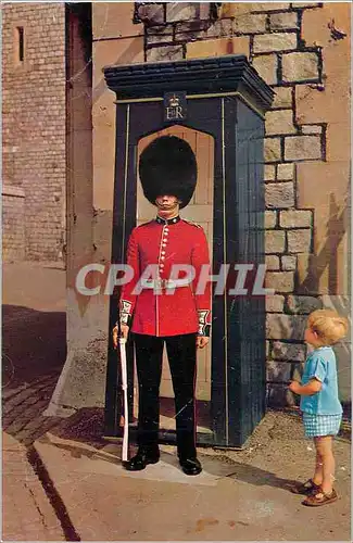 Moderne Karte Foot Guards Sentry London Folklore