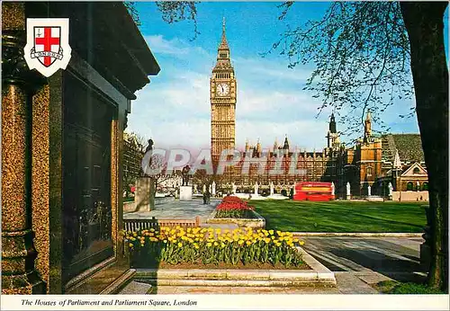 Cartes postales moderne Big Ben The Houses of Parliament and Square London
