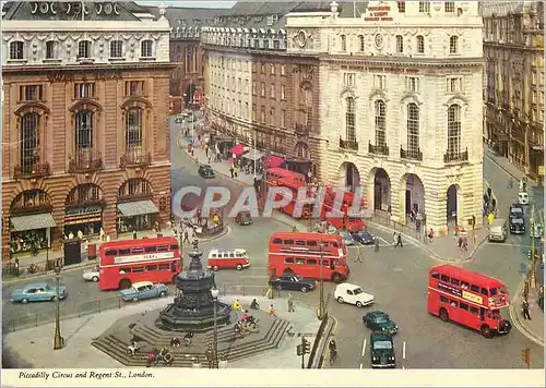 Moderne Karte Piccadilly Circus and Regent St London Autobus
