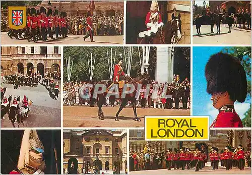 Moderne Karte Royal London HM Queen Elizabeth II