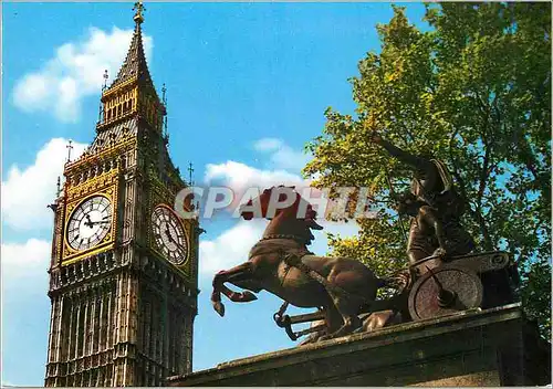 Cartes postales moderne Big Ben and Boadicea Statue London