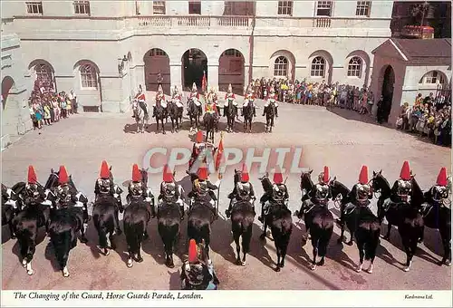 Cartes postales moderne The changing of the Guard Horse Greetings Parade London Militaria