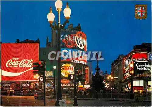 Cartes postales moderne London Piccadilly Circus and Statue of Eros By Night Coca Cola Coca-Cola