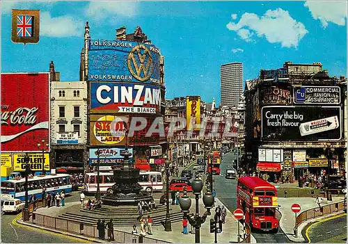 Moderne Karte London Piccadilly Circus and Statue of Eros Coca Cola Coca-Cola Skol