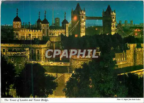 Cartes postales moderne The Tower of LOndon and Tower Bridge