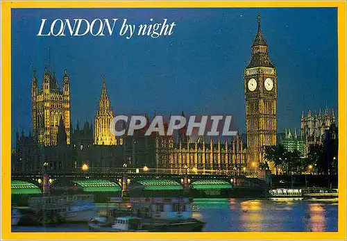 Cartes postales moderne Houses of Parliament By Night