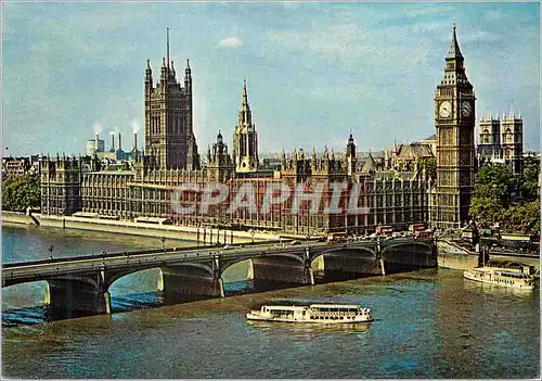 Cartes postales moderne Houses of Parliament and Westminster Bridge