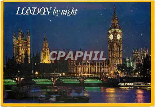 Cartes postales moderne LOndon Houses of Parliament By Night