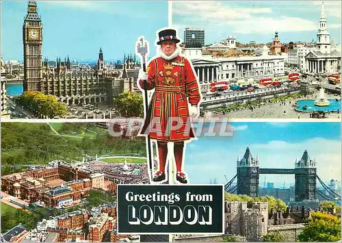 Cartes postales moderne Greeting from LOndon