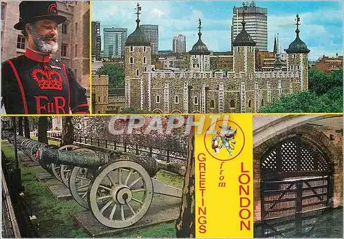 Cartes postales moderne Greeting from London Tower of LOndon Views