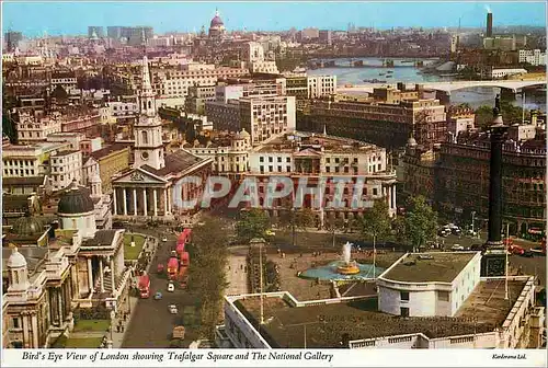 Cartes postales moderne Bird's Eye View of London Showing Trafalgar Square and the National Gallery