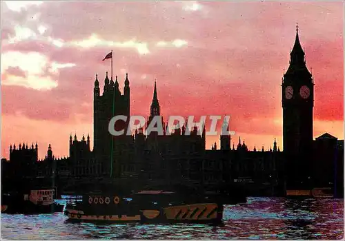 Moderne Karte LOndon Evening at Westminster
