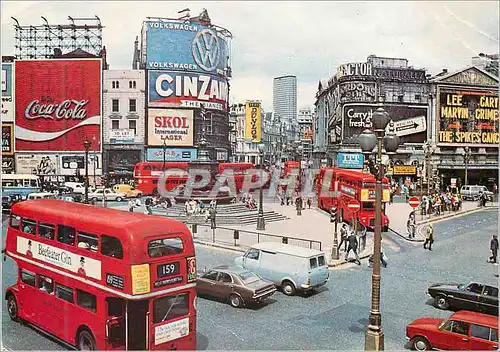 Cartes postales moderne Piccadilly Circus London Autobus