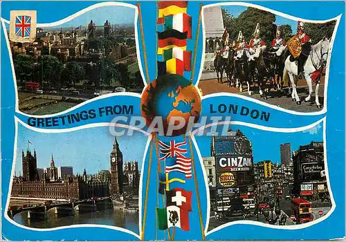 Moderne Karte Greeting from London