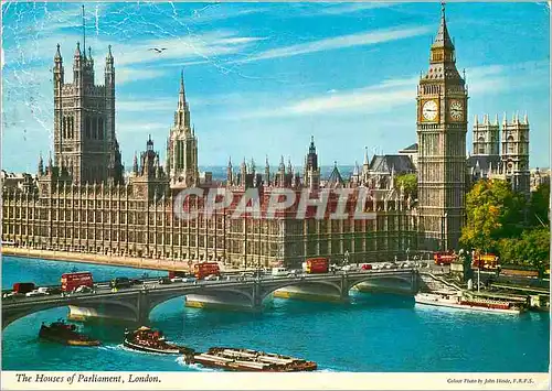 Moderne Karte The Houses of Parliament London